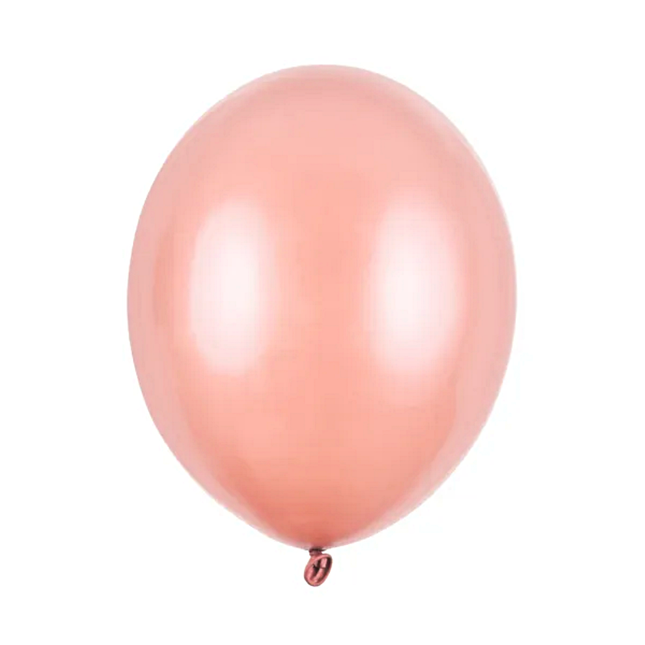 rose gouden ballonnen met metallic effect