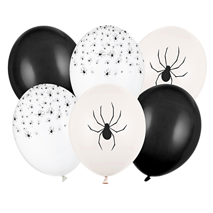 ballonnen halloween met spinnen