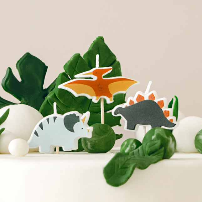 Verjaardagskaarsjes - Dinosaurus