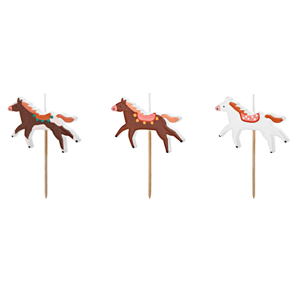 taartkaarsjes met paarden