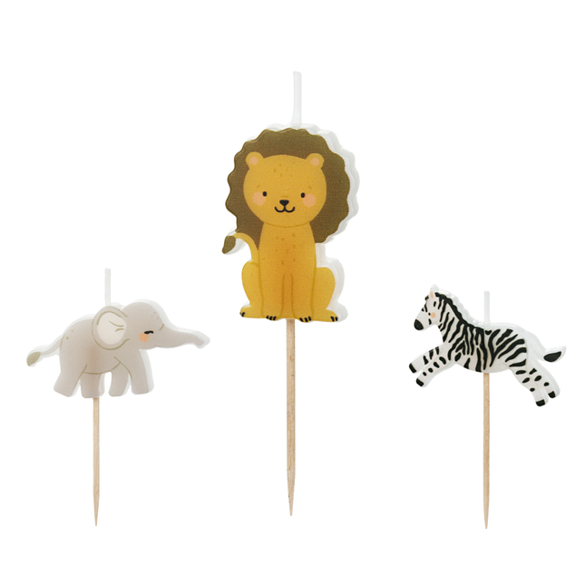 Verjaardagskaarsjes - Safari