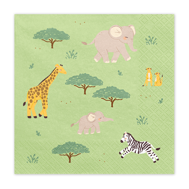 Servetten Safari - 12 stuks