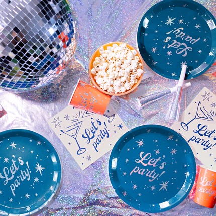 Servetten Let's Party - Martiniglas