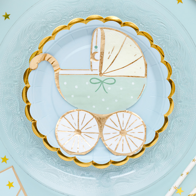 Servetten – Blauwe Kinderwagen