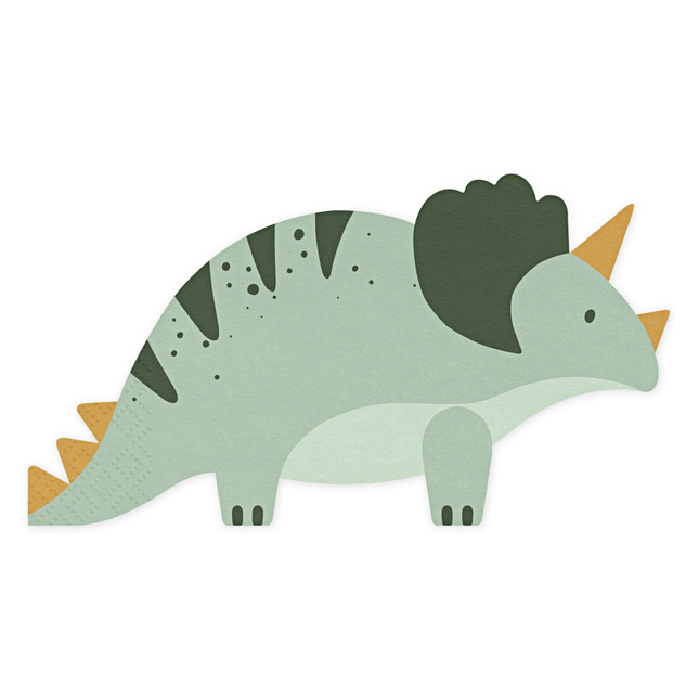 Groene dino servetten