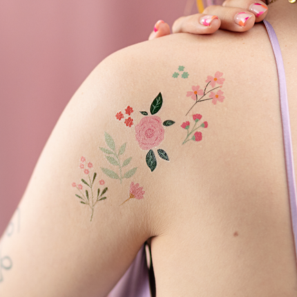 Plak Tattoos - Bloemen