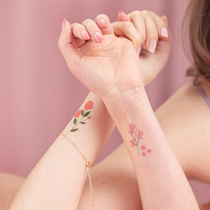 Plak Tattoos - Bloemen