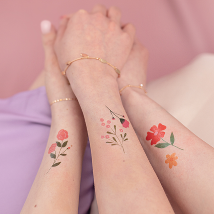 Plak Tattoos - Bloemen
