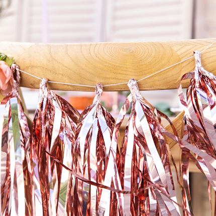 rose gouden tassel slinger