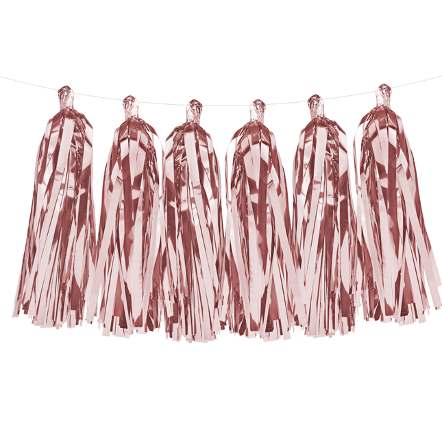 rose gouden tassel slinger