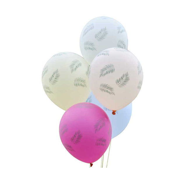 latex ballonnen met palmbladeren