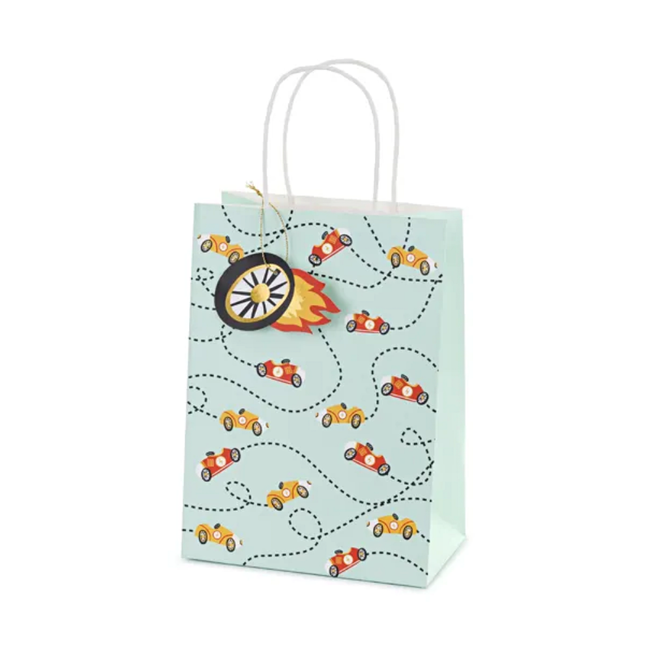 Cadeautasjes met een auto race thema