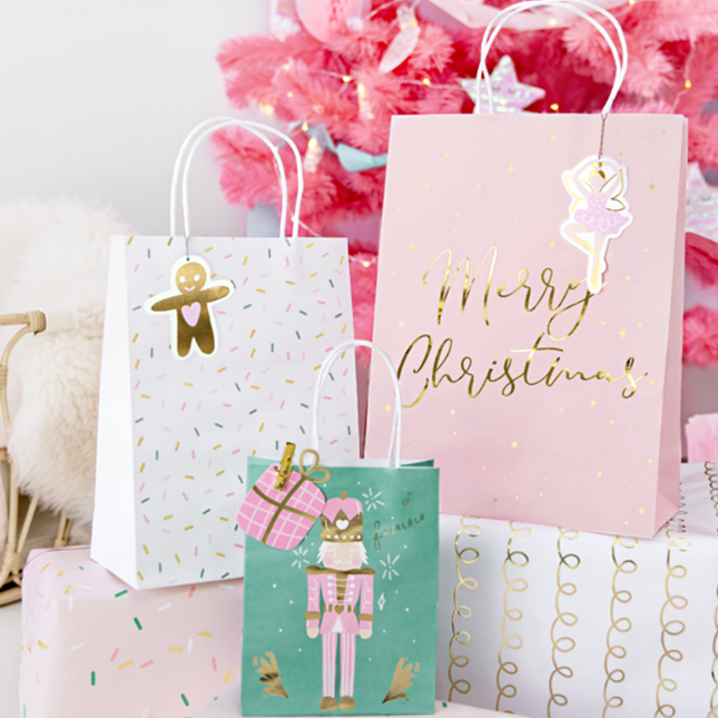Cadeautasjes Kerst - 3 designs