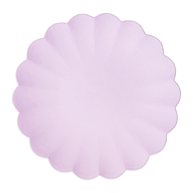 lila plastic bordjes