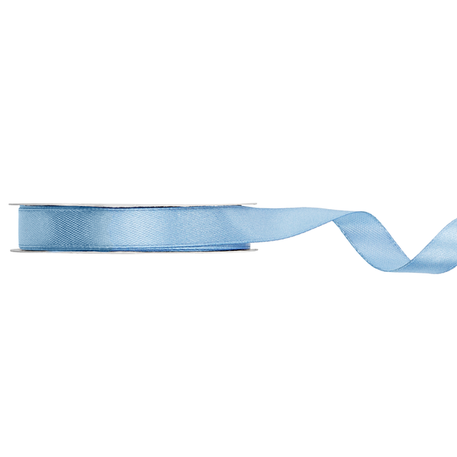 blauw satijn lint