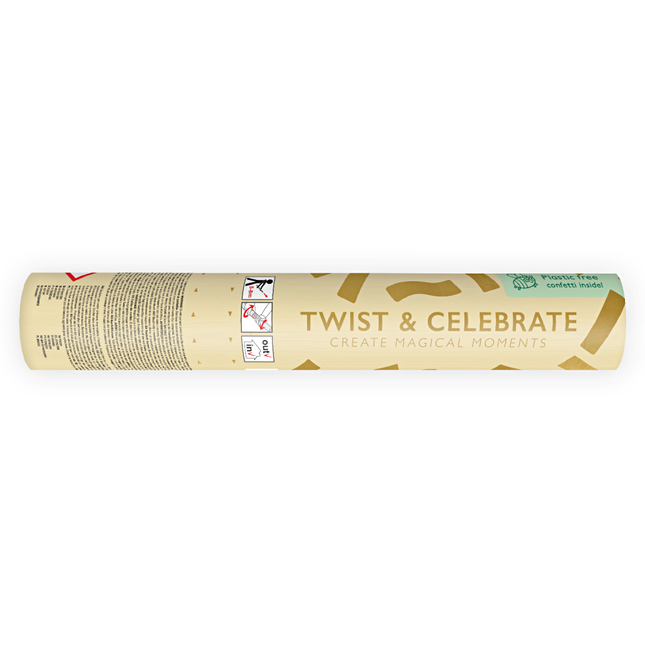 gouden confetti kanon