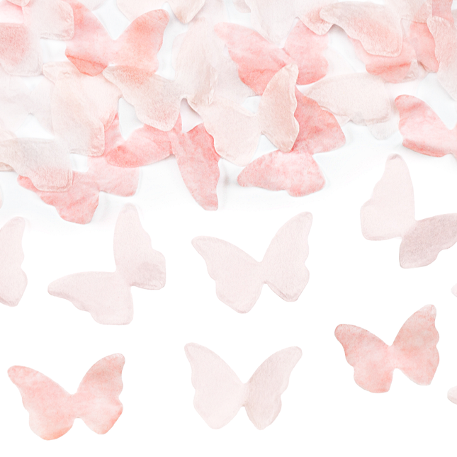 roze vlinder confetti