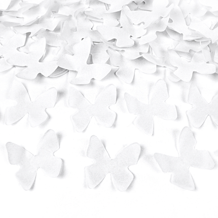 witte vlinder confetti
