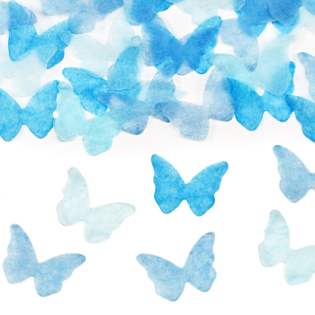blauwe vlinder confetti