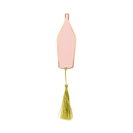 Plaatskaartjes Champagnefles - 6 stuks