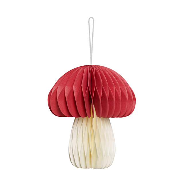 honeycomb paddenstoel rood en wit