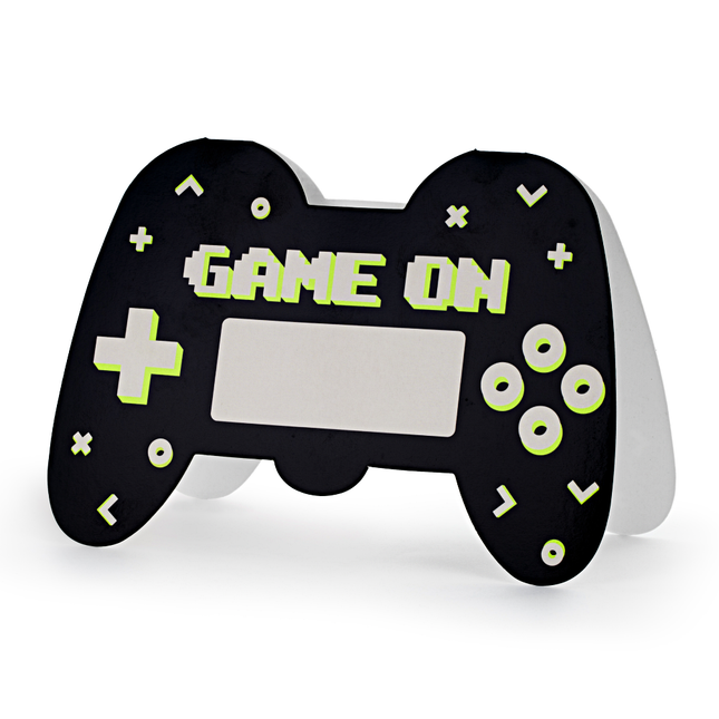 uitnodiging gamer kinderfeestje