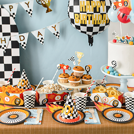 Kinderfeestje met auto en race thema