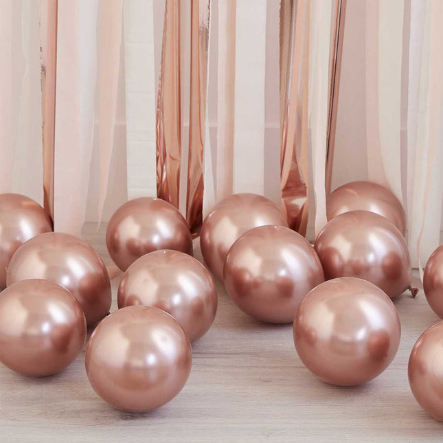 Ballonnen Set Mini Rosé Goud - 40 stuks