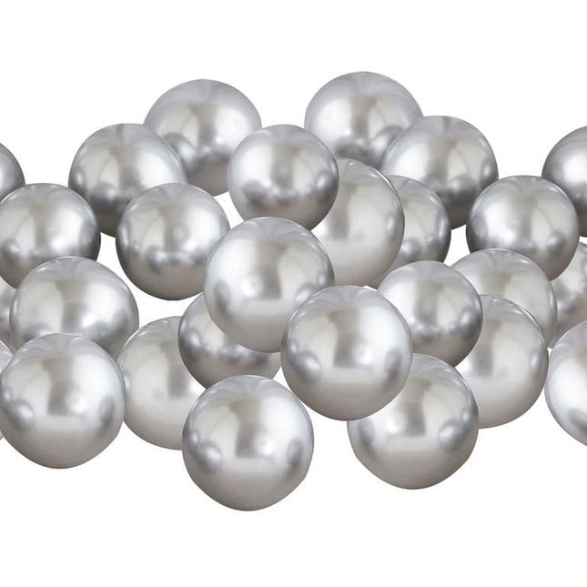 Ballonnen Set Mini Zilver - 40 stuks
