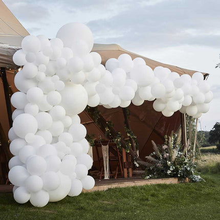 Ballonnenversiering Wit XL
