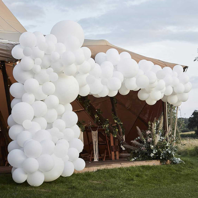 Ballonnenversiering Wit XL