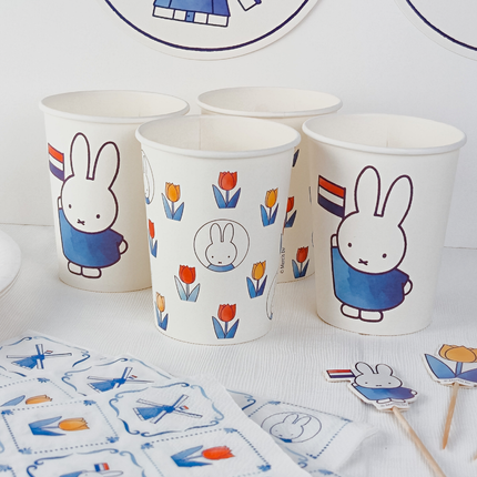 Bekers Nijntje Delfts blauw - 8 stuks