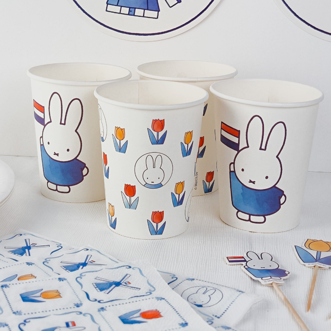 Bekers Nijntje Delfts blauw - 8 stuks