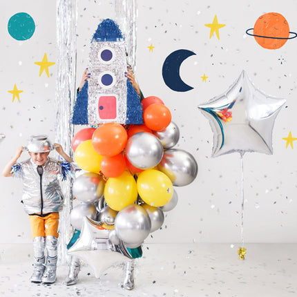 Ballonnen Glossy Zilver - 5 stuks