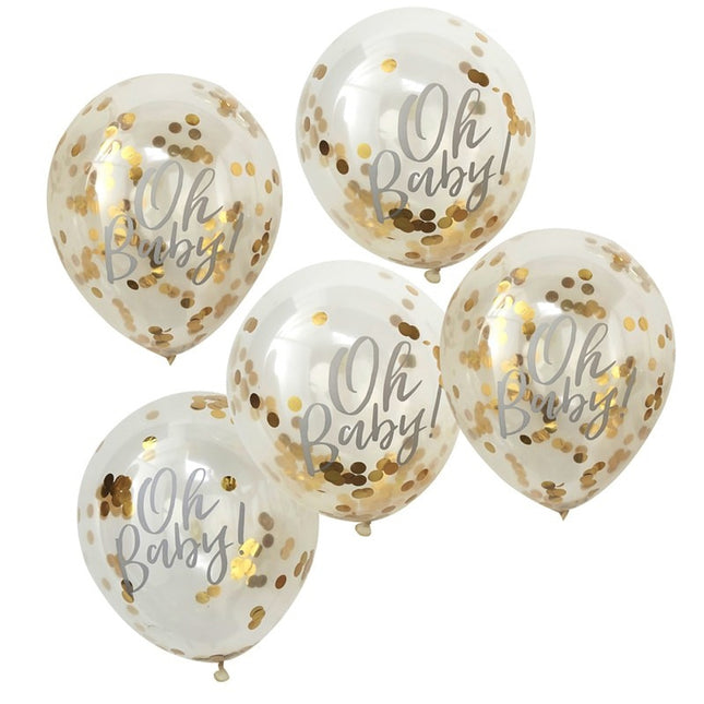 Confettiballonnen ‘Oh Baby