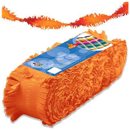 Oranje Slinger van Crepe Papier