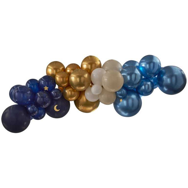 Ballonnenboog Kit met de kleuren Navy, Goud & Creme