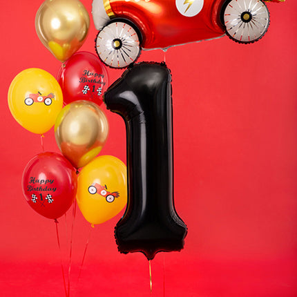 Foliecijfer 1 - Zwart 86 cm