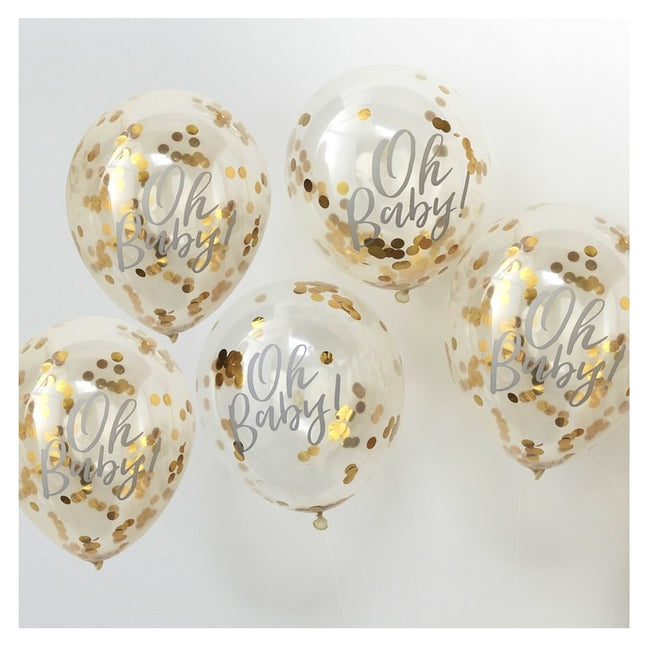 Confettiballonnen ‘Oh Baby