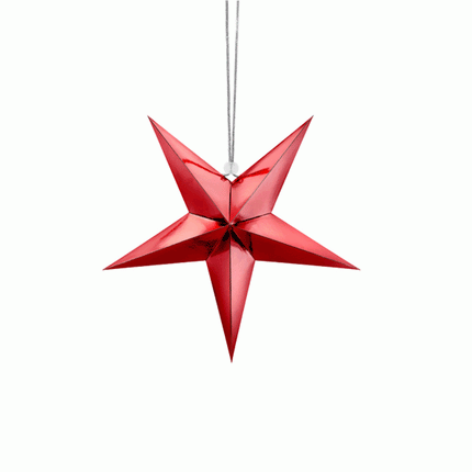 Hanger Ster Rood - 30 centimeter
