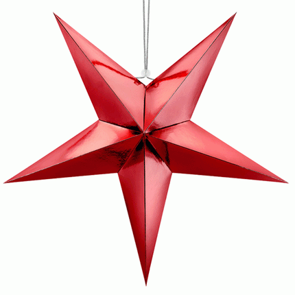 Hanger Ster Rood - 70 centimeter