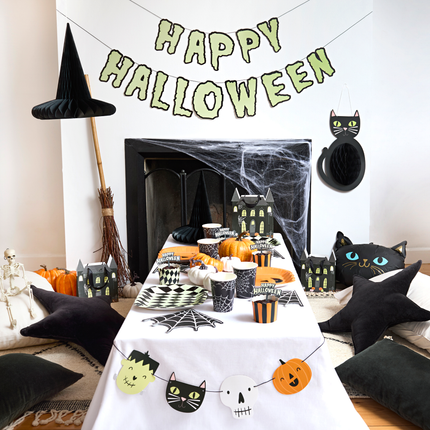 retro halloween versiering