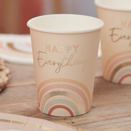 Bekers 'Happy Everything' - 8 stuks