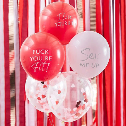 Ballonnen Flirty - 5 stuks