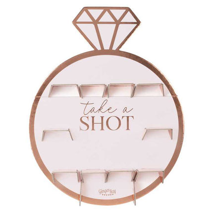 Rose gouden Shotjes Standaard in de vorm van een ring