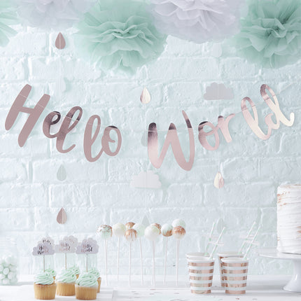 Letterbanner Hello World - 1.5 Meter
