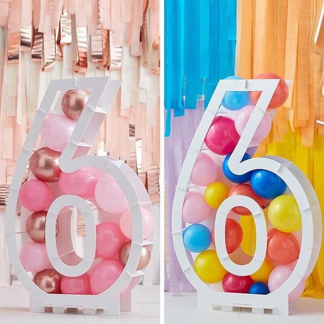 Ballonnen standaard - Nummer 0 t/m 9