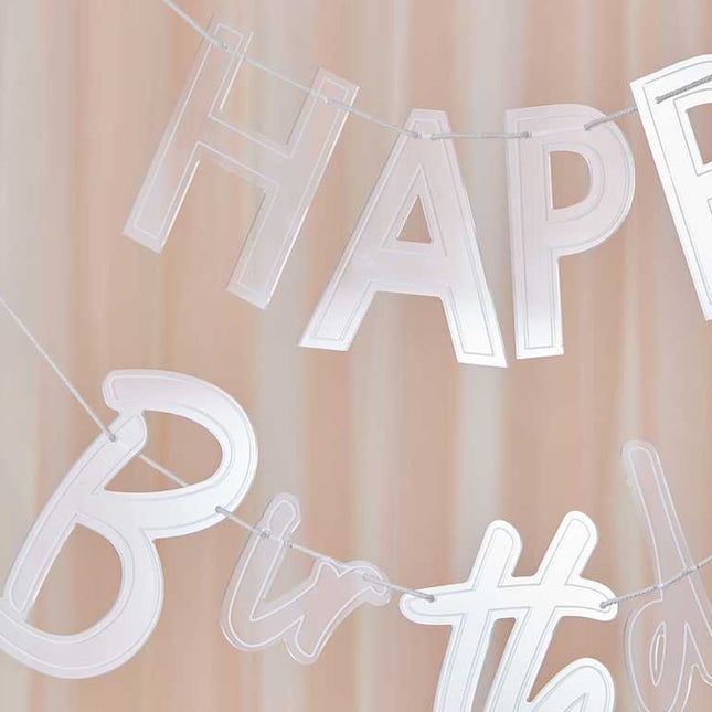 Letter banner Happy Birthday van Acryl