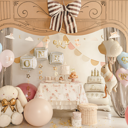 Slinger 1 Jaar - Muisjes Beige & Goud
