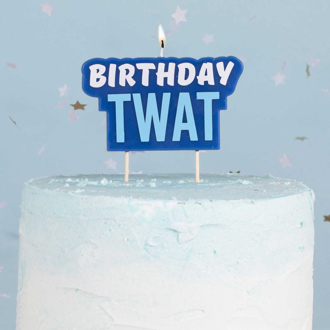 Taart Kaars Birthday Twat op taart